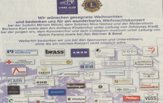 Weihnachtskonzert Lions